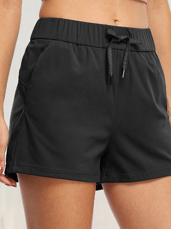 Solid Color Casual Anti-Flash Loose Shorts