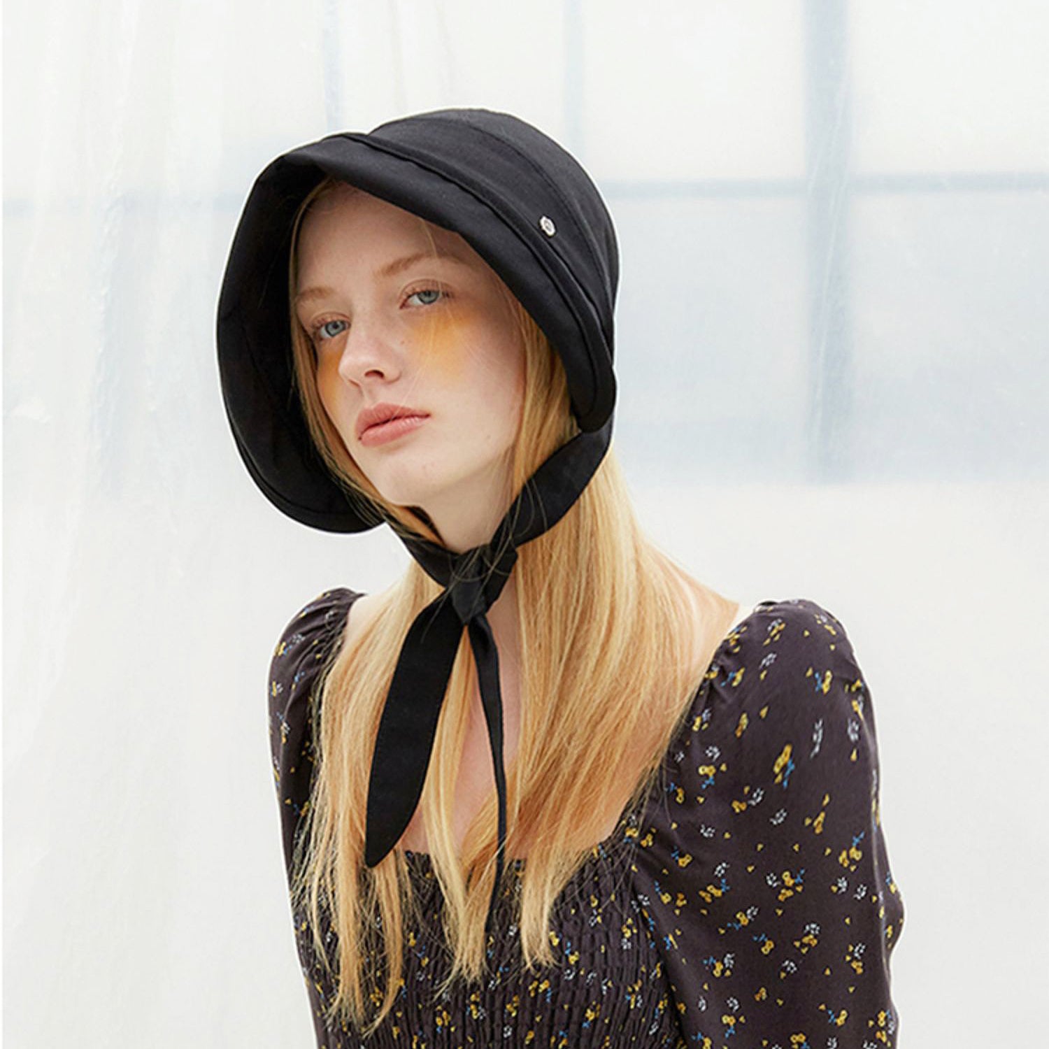 Sun Shield Ribbon Bucket Hat