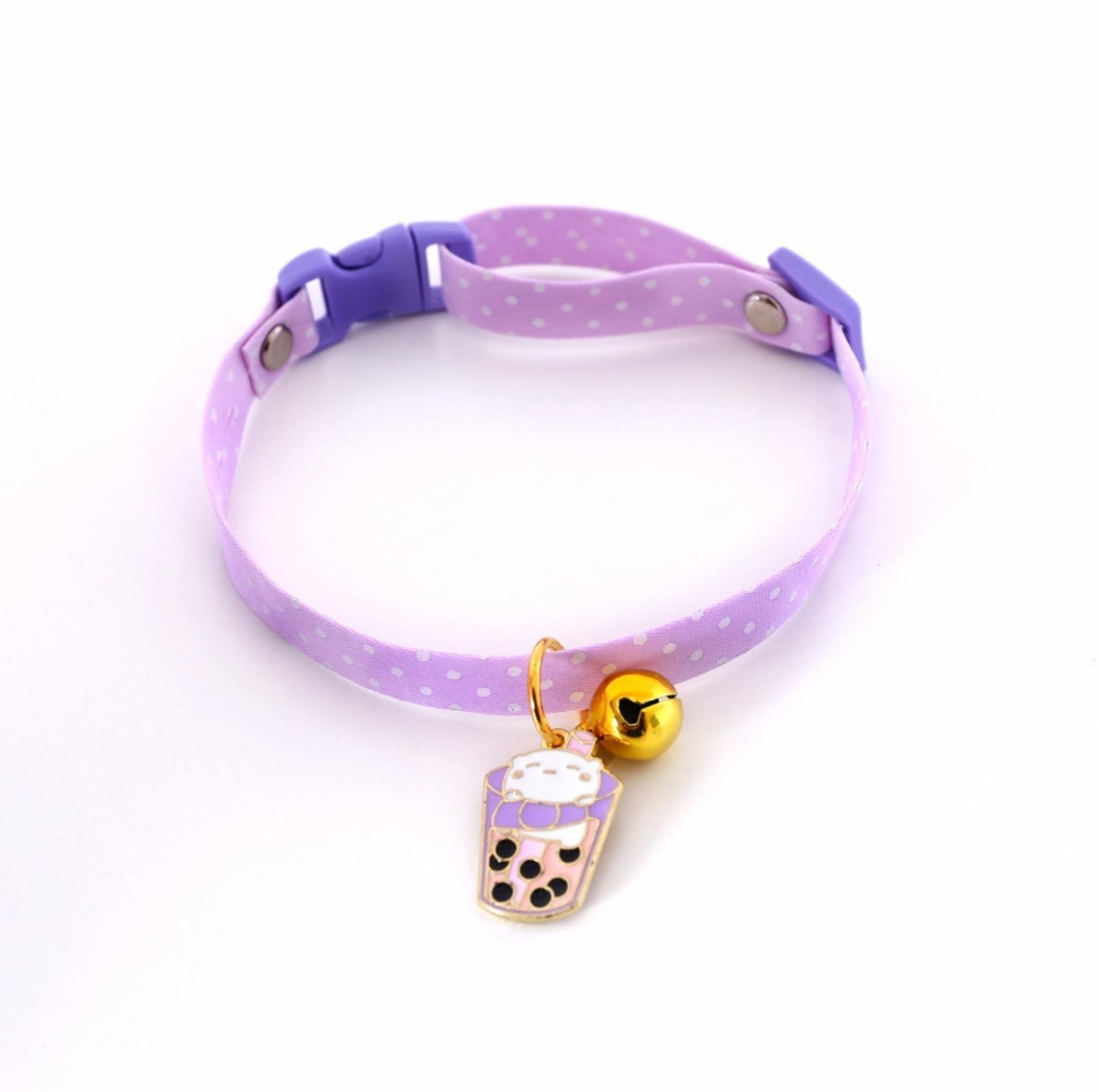 Stylish Cartoon Pendant Adjustable Pet Collar For Cats and Dogs