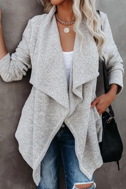 Irregularity Lapel Collar Jackets