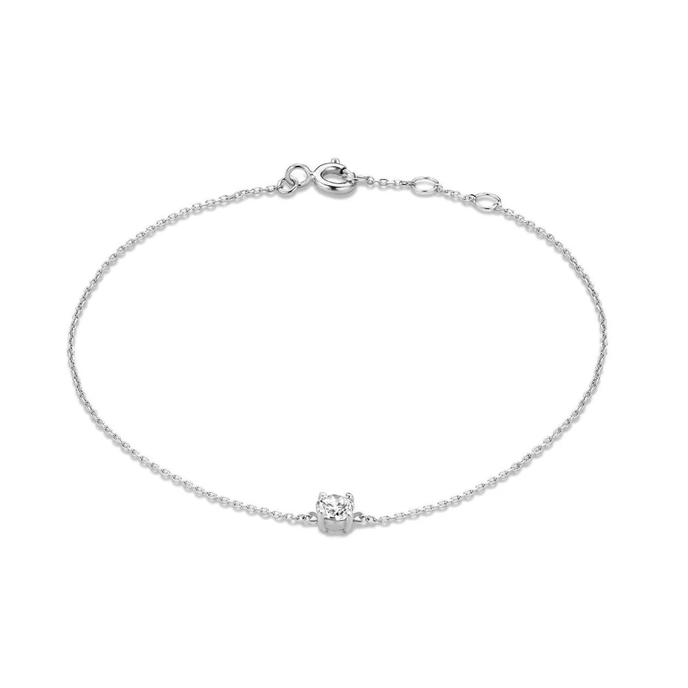 S925 Dainty Single Diamond Bracelets