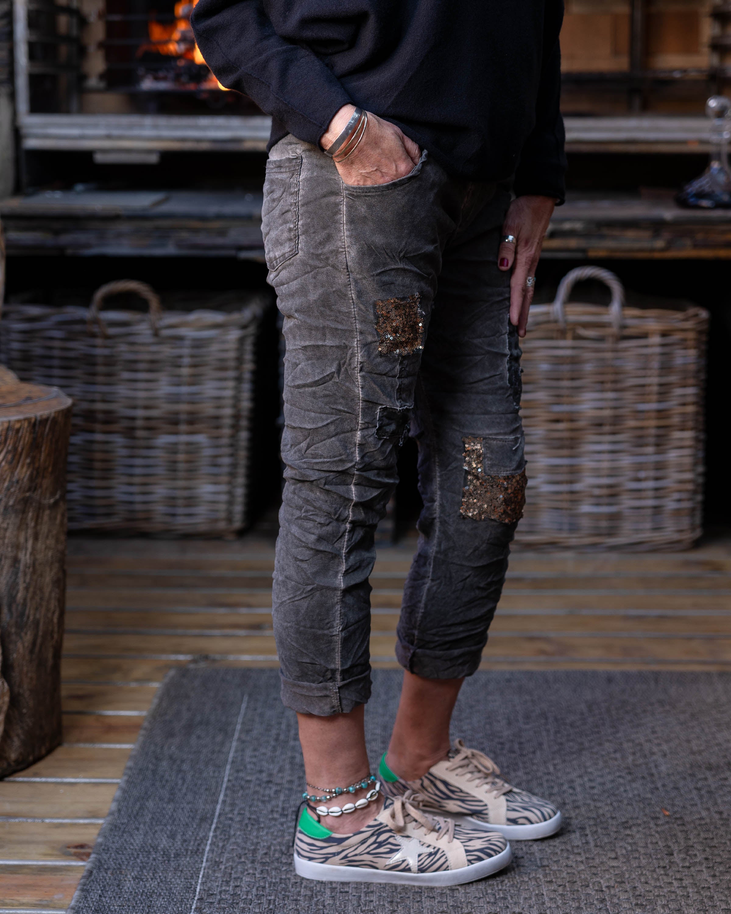 Simply The Best Pants Drawstring Pants | Dark Taupe