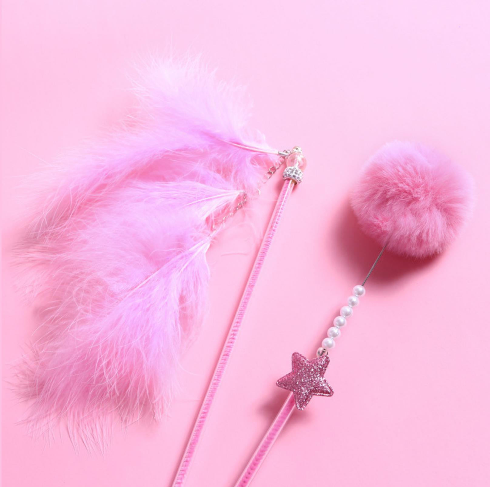 Fairy Feather Tassel Teaser Set (3-piece set ) Cat Stick Set Cat Toys