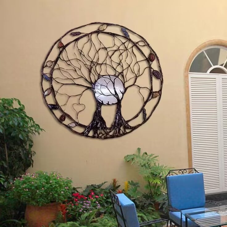 Circle of Life Garden Wall Art. The Moon Huggers