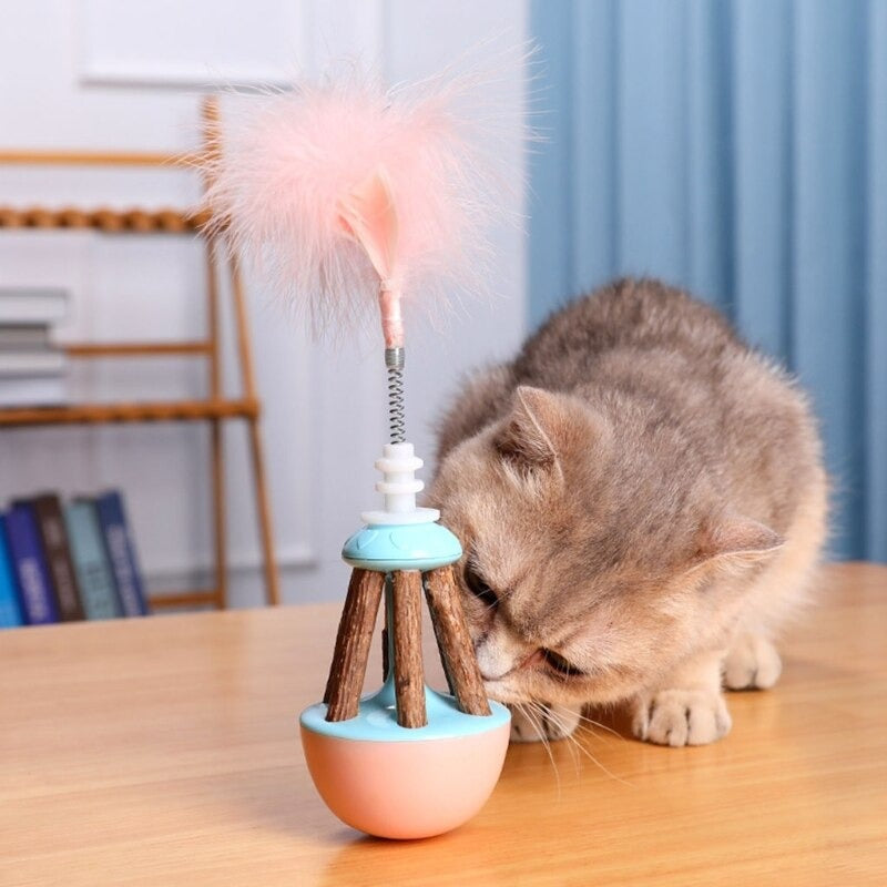 Interactive Feather Ball Toys