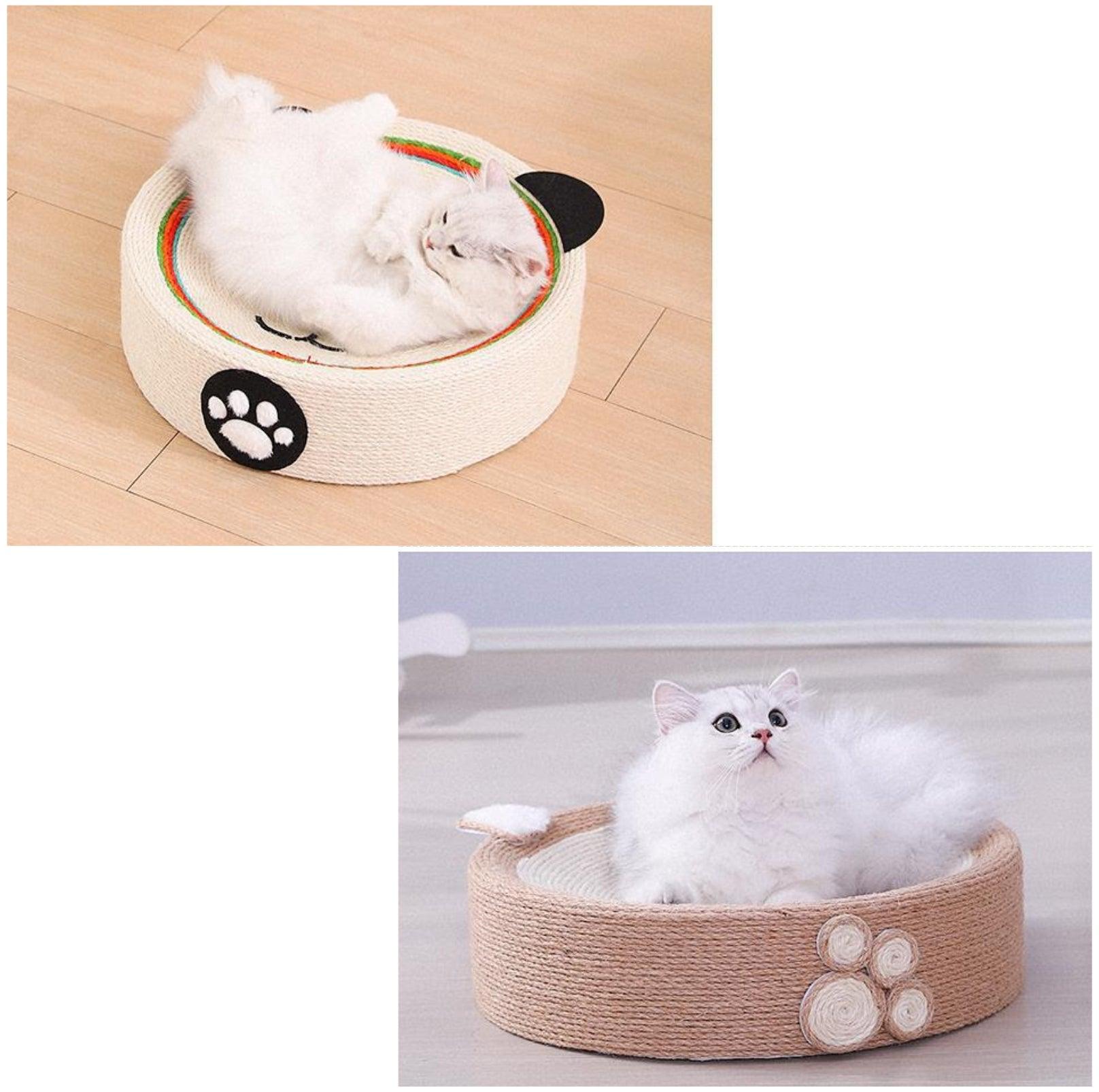 Multifunctional Sisal Cat Scratcher With Cute Animal Design