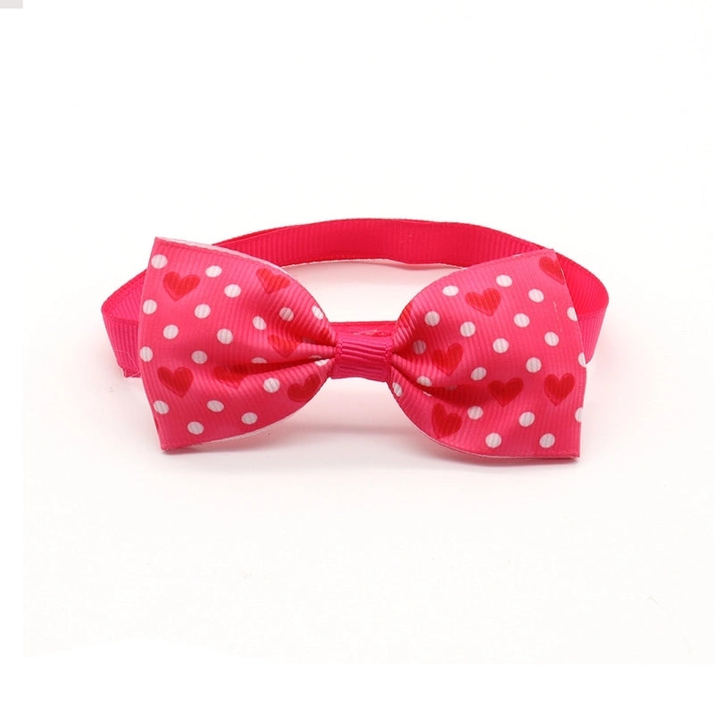 Valentine's Day Pet Cat Dog Heart Shape Bow Tie Pet Supplies