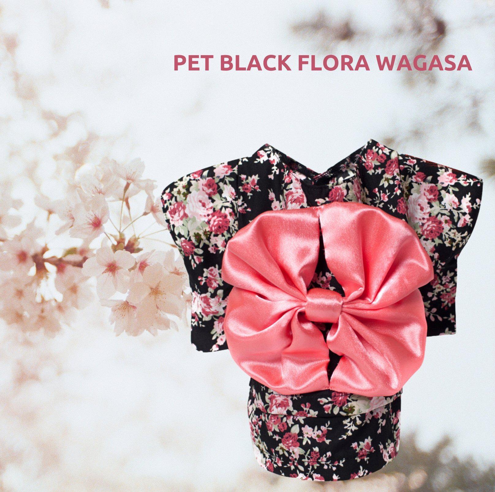 Pet Wagasa Black Flora