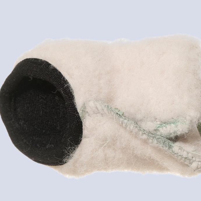 4pcs Warm Furry Dog Snow Boots