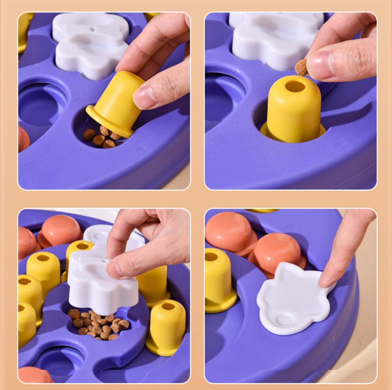 Interactive Colourful Dog Puzzle Training Toy