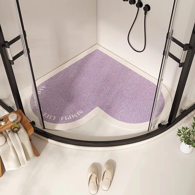 Elegant Letter Heart Shape Wire Loop Carpet Bathing