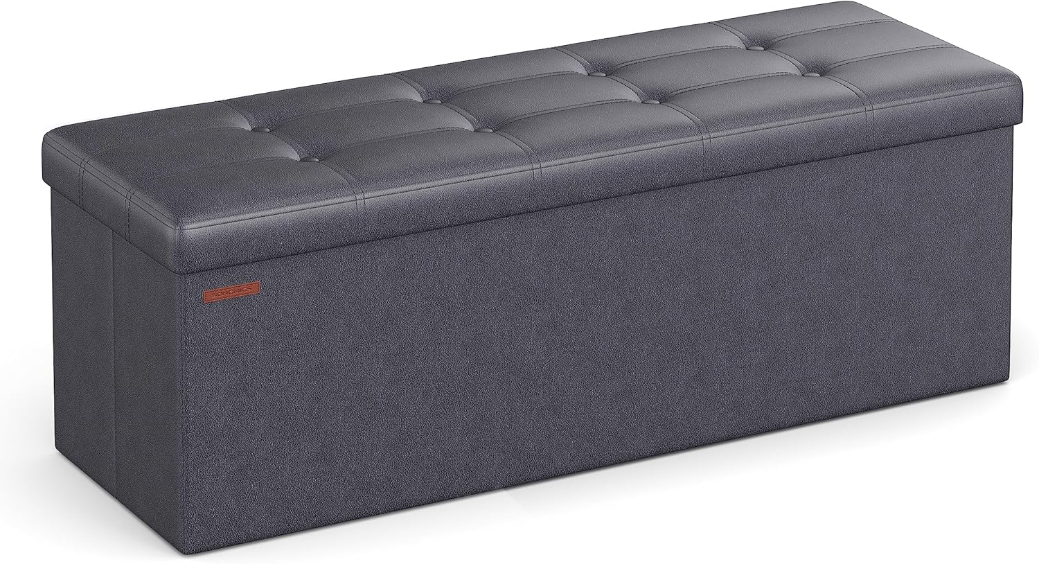 SONGMICS Mazie Collection - 43 Inches Folding Storage Ottoman Bench