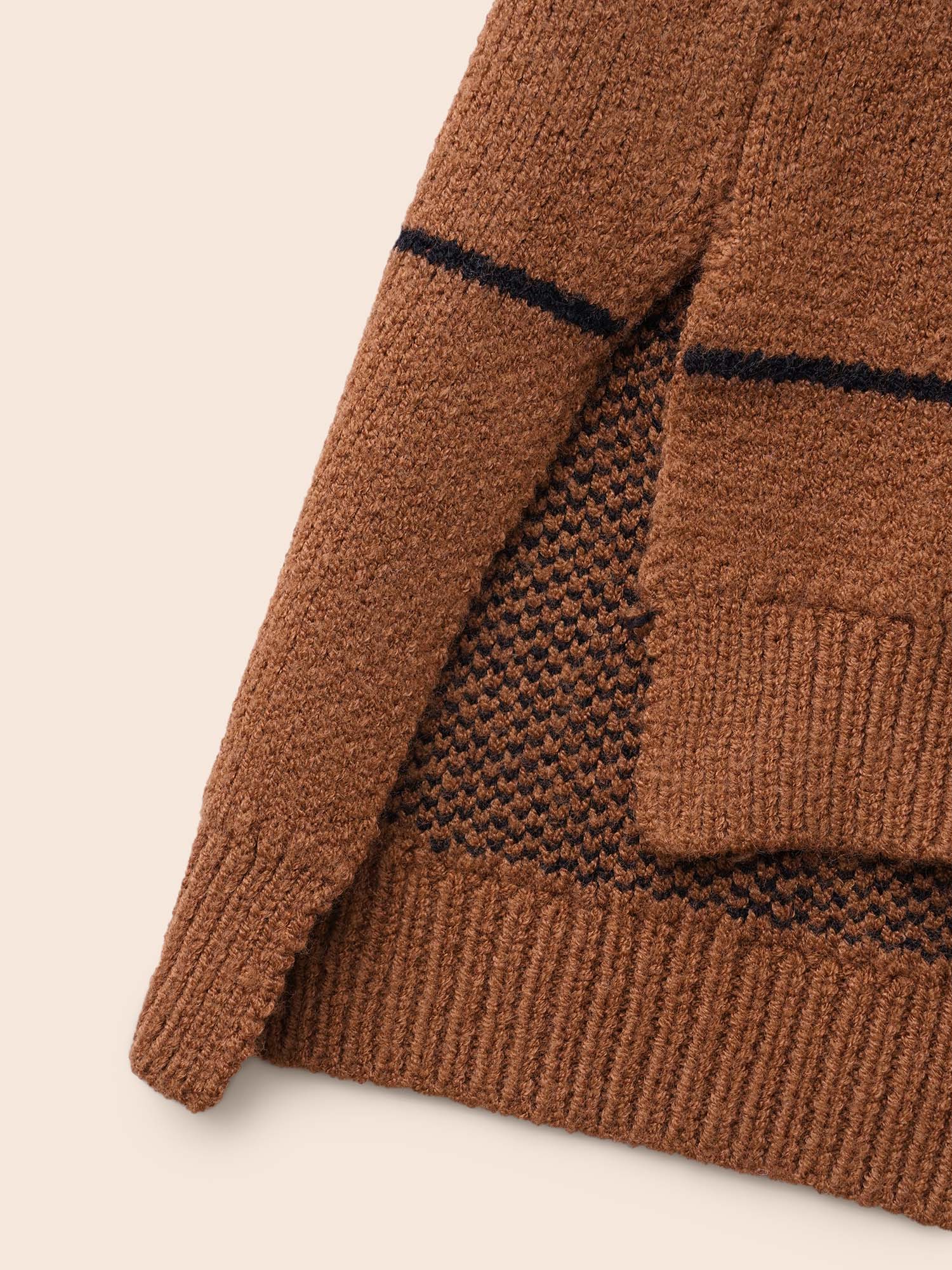 Supersoft Essentials Turtleneck Plaid Drop Shoulder Pullover