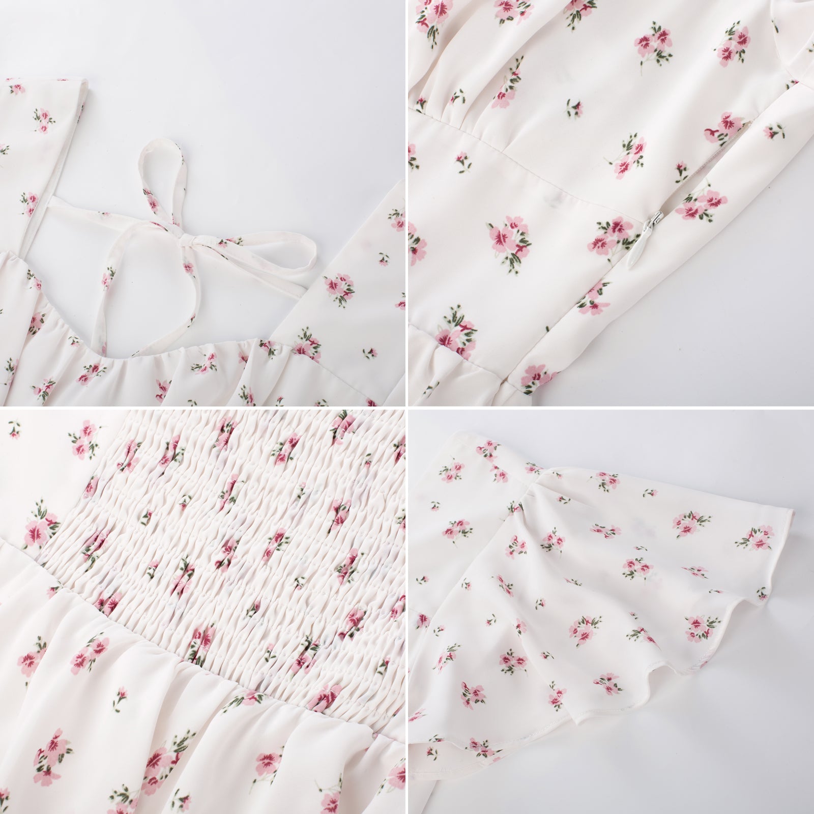 Fruit Print Square Neck Tiered Ruffle Dress 2023 Summer Vintage A-line Swing Midi Dress