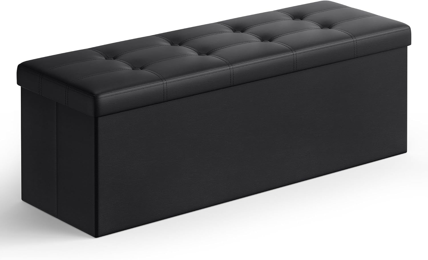 SONGMICS Mazie Collection - 43 Inches Folding Storage Ottoman Bench