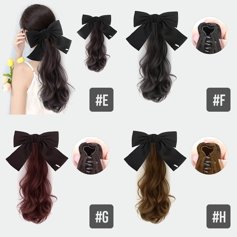 Women's Long Curly Ponytail Wig