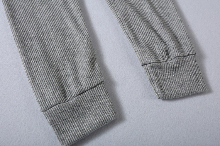 Solid Color Casual Lace-Up Slouchy Suit(7 color)