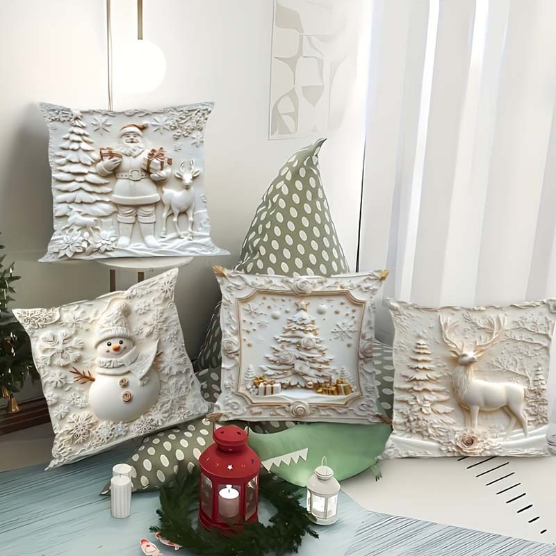 🎁Early Christmas Hot Sale 49% OFF🎅🎄Christmas Themed Cushion Cover💝4-piece set