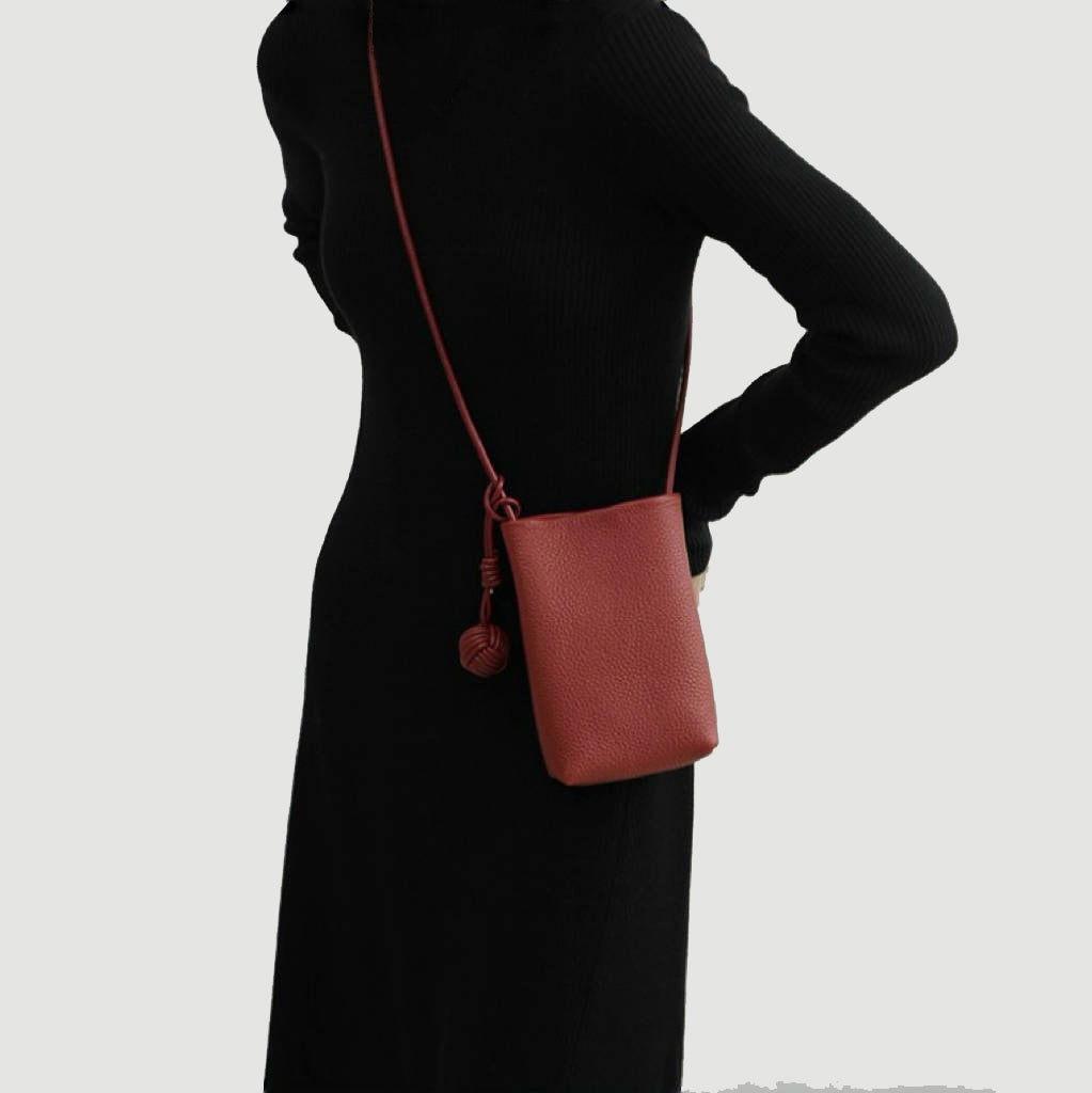 Hanging Ball Leather Bag