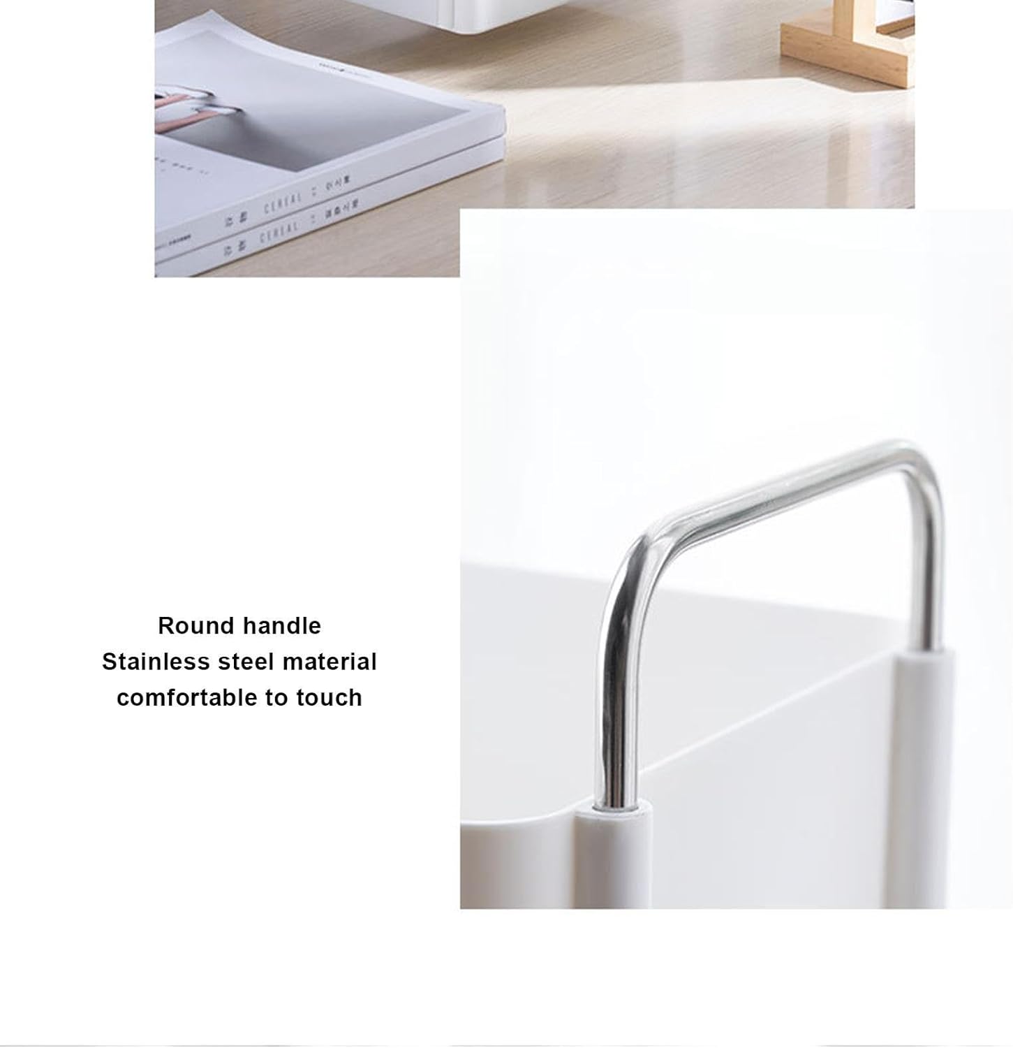 Cosmetic Stationery Double Layer Space Saving Desktop Storage Organizer