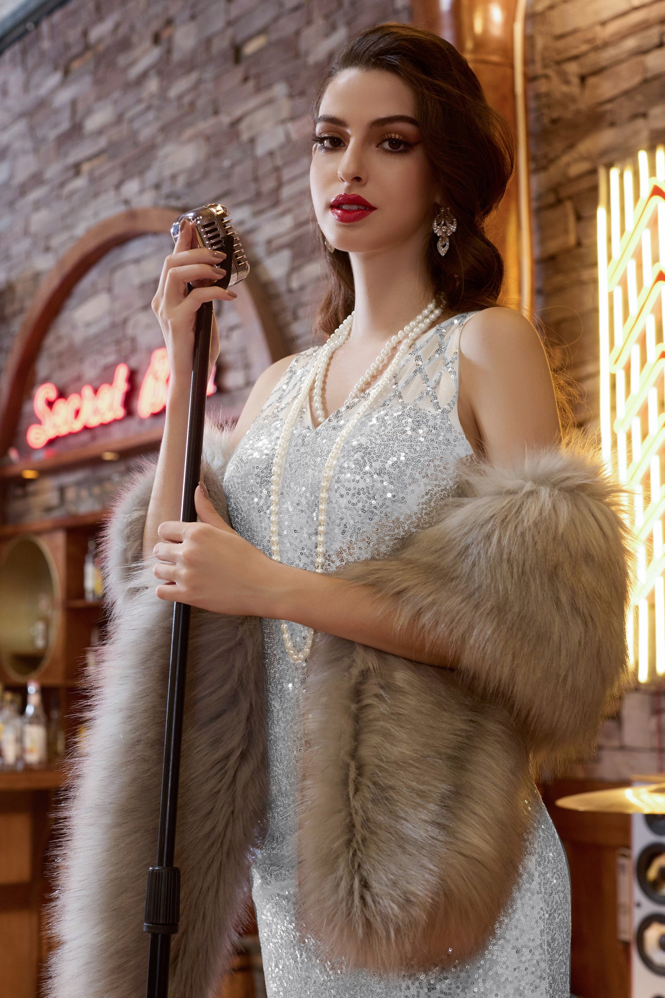 Seckill Offer⌛Sequin Dress Simple 1920s Flapper Cocktail Party Dresses