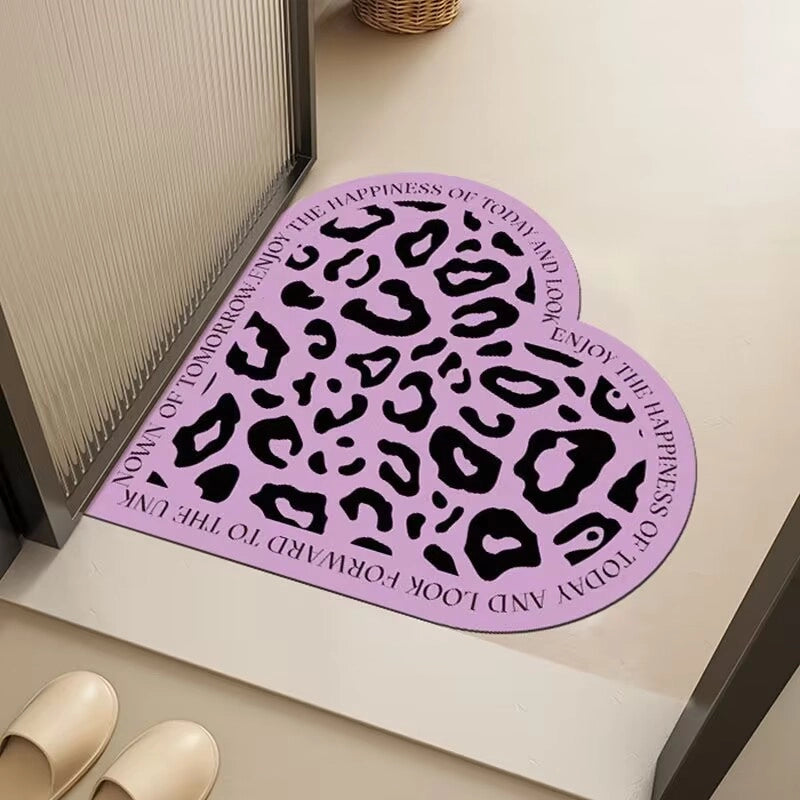 Casual Elegant Heart Shape Polyester Carpet Bathing