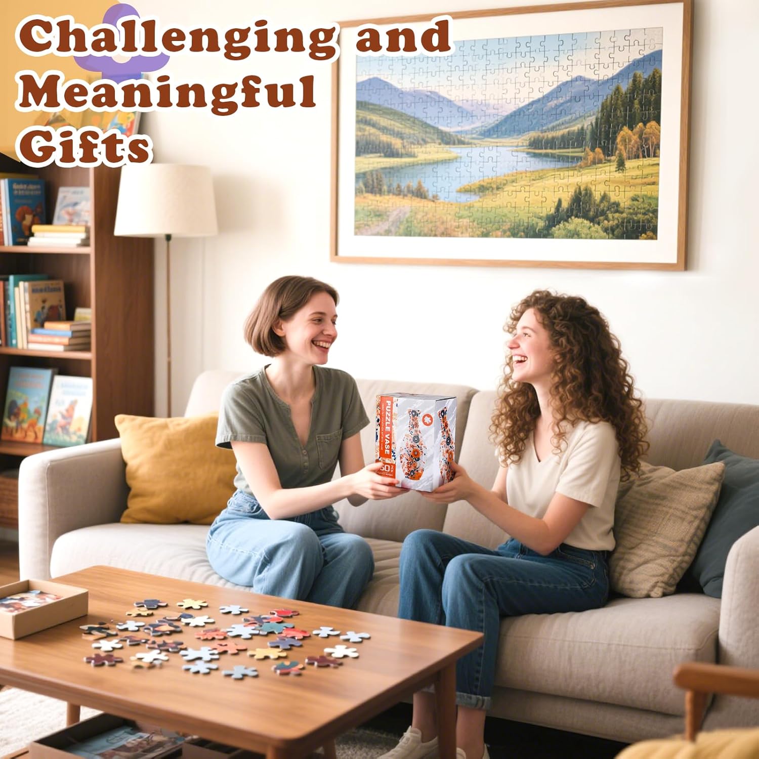 Unique 3D Puzzle - 160 Pieces of Puzzle Flower Vase, Plum Blossom Themed Art Projects Gift