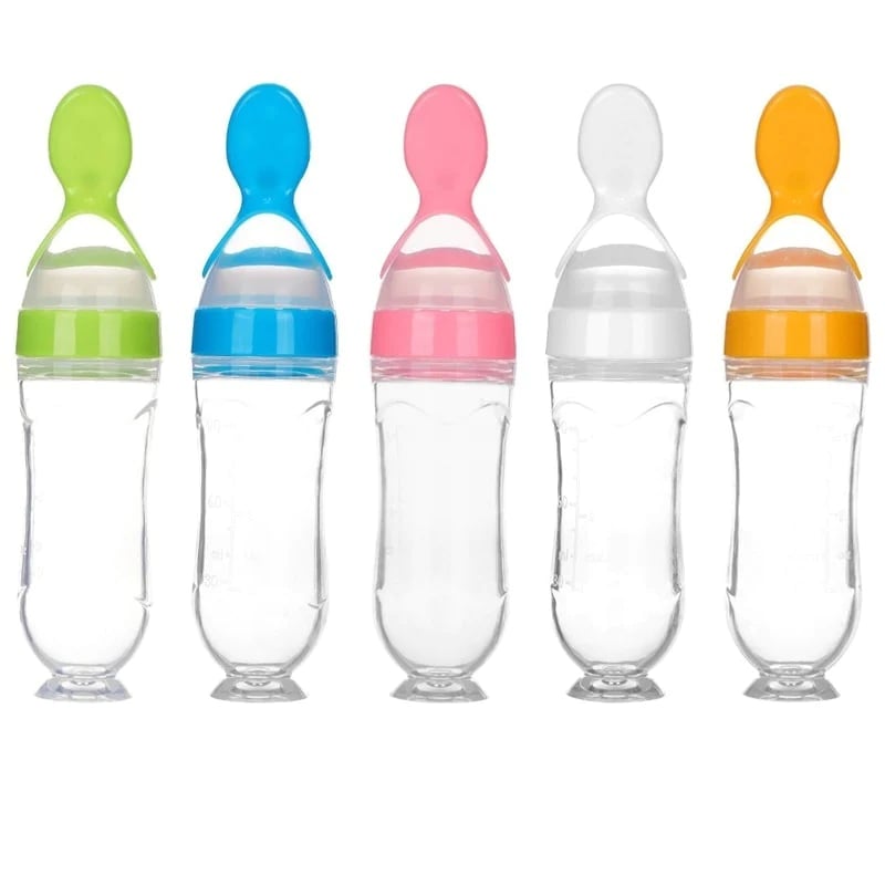 ⏰Hot Sale-49% OFF 👼Squeezable Baby Spoon Bottle（3pcs）