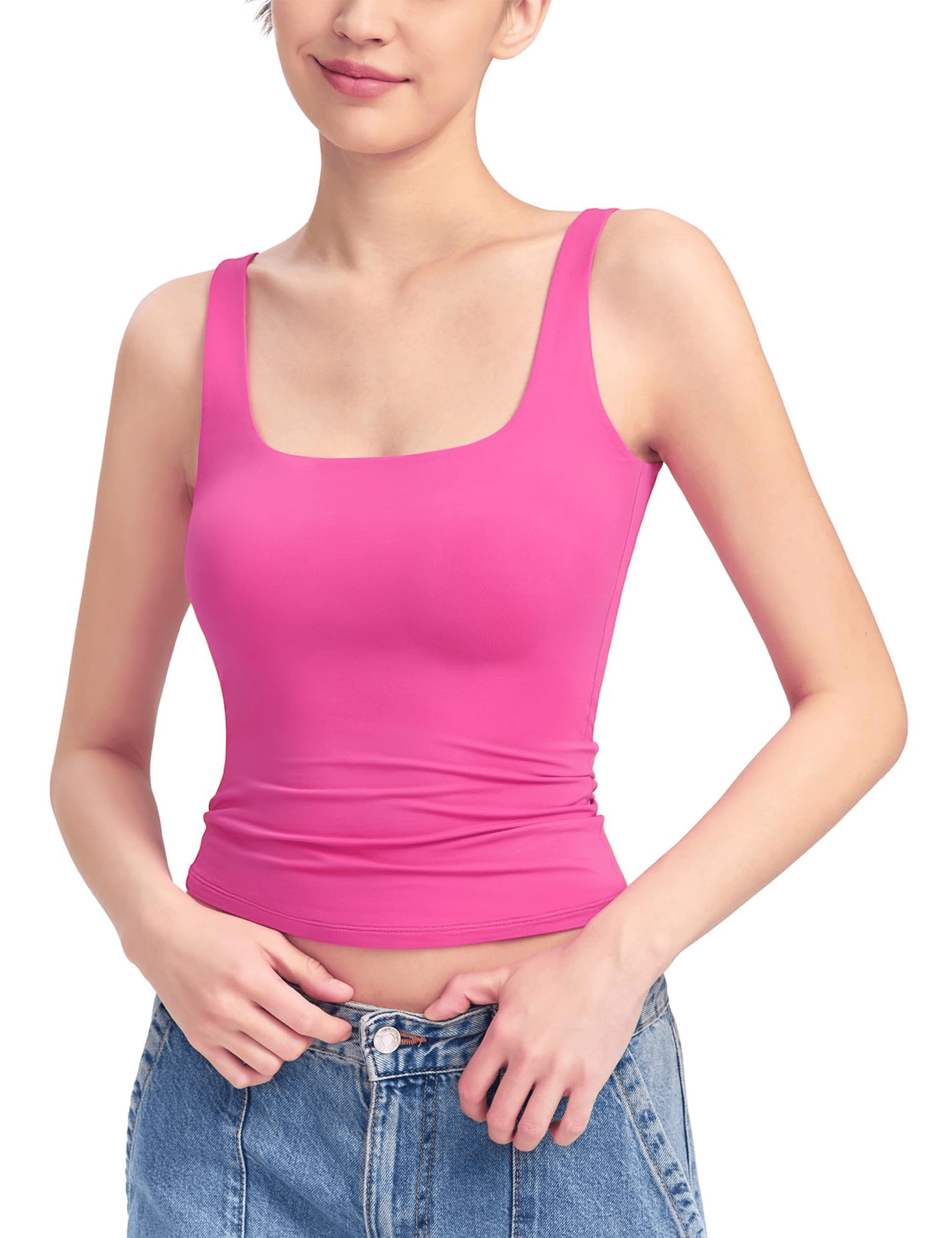 Women's Solid Color Sports Tank Top
