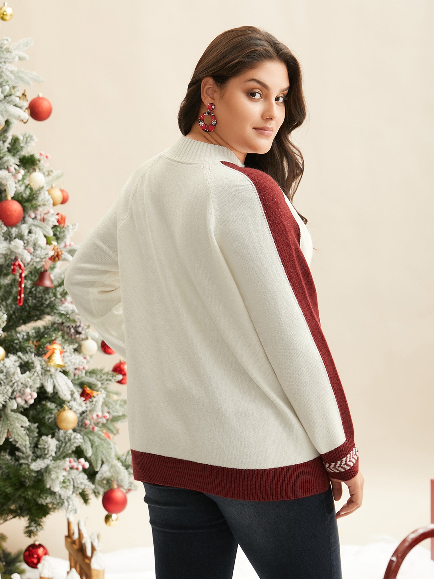 Supersoft Essentials Snowflakes Pattern Knit Pullover