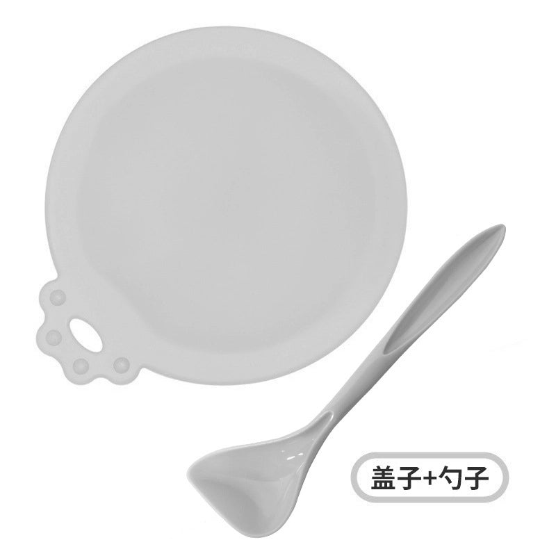 Minimalist Silica Gel Solid Color Pet Tableware 1 Piece
