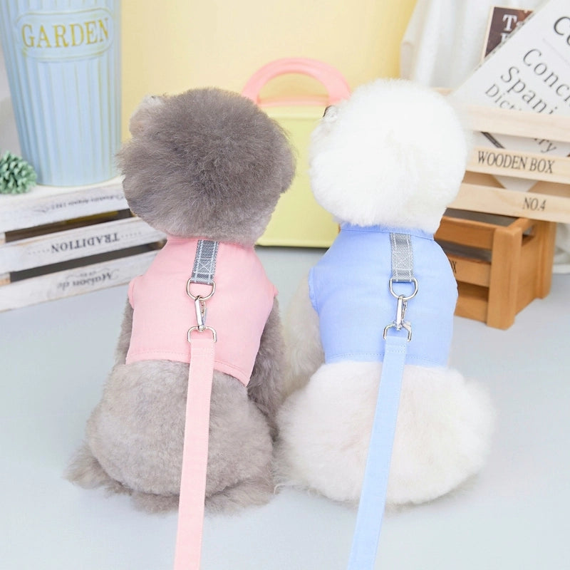Pet Dog Chest Back Pet Dog Vest Clothes Pet Traction Chest Back Spring And Summer New 23 Good Luck Chest Back