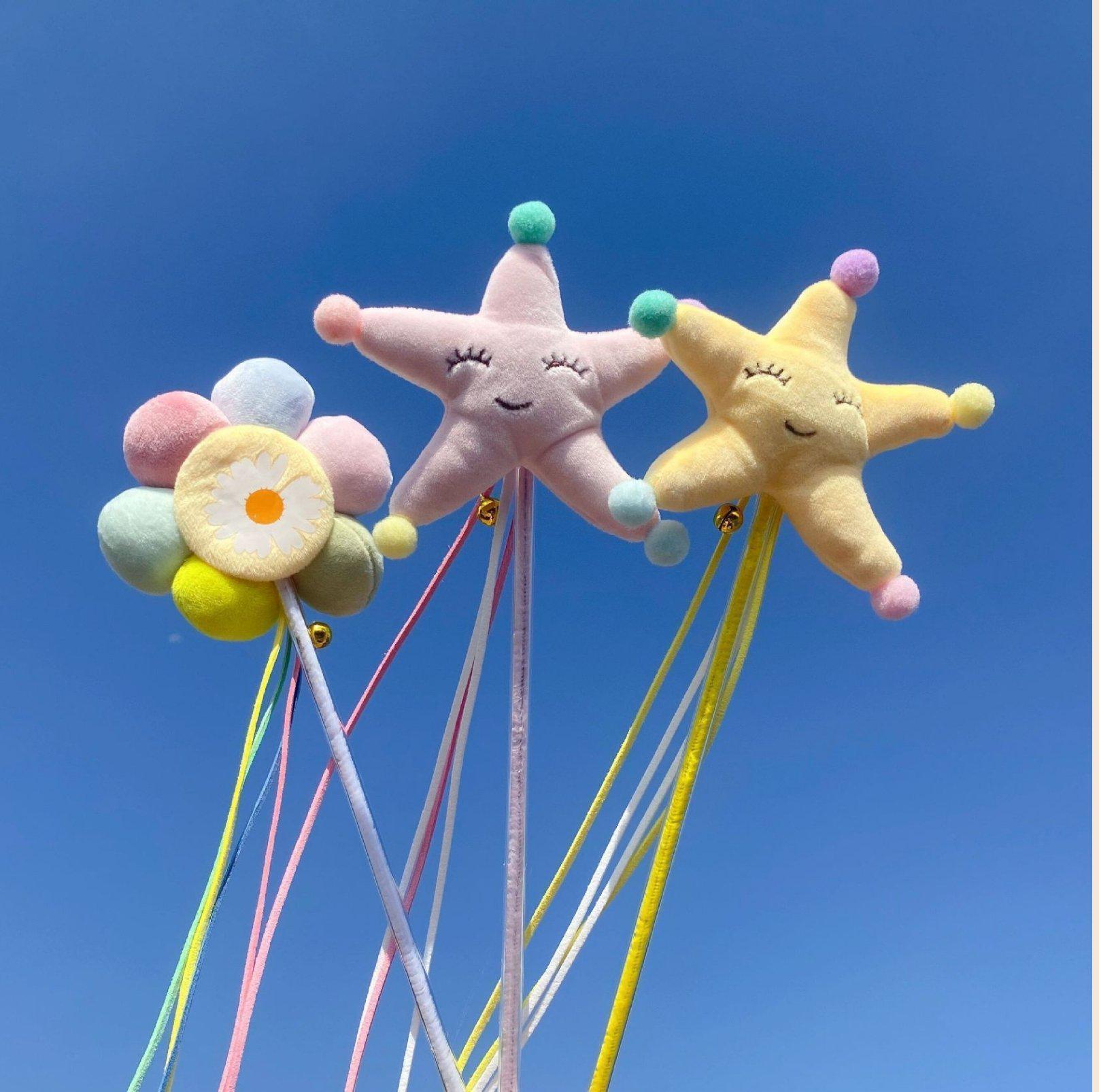 Starfish Sunflower Plush Cat Sticks Cat Toys