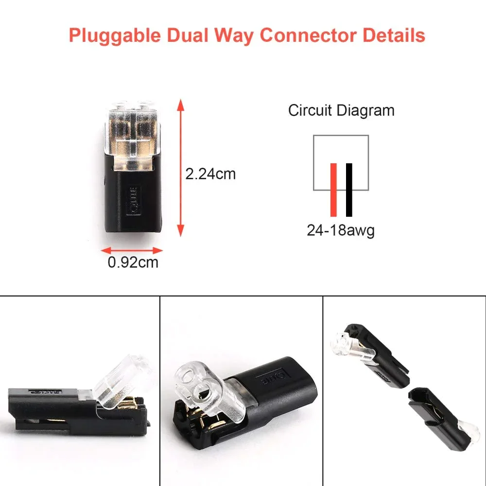 🔥Hot Sales🔥Double-wire Plug-in Connector With Locking Buckle