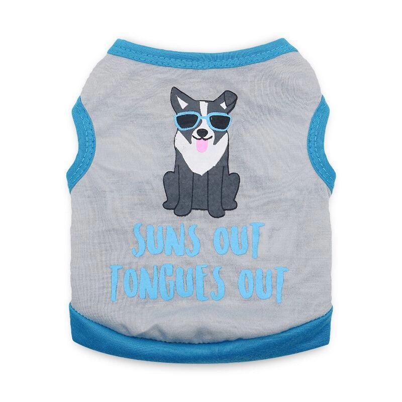 Dog Clothes Summer Clothes Teddy Bear Small Dog Summer Milk Dog Puppy Clothes Pet Dog Vest Summer Thin
