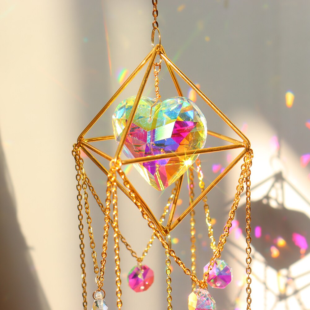 Crystal Heart Suncatcher