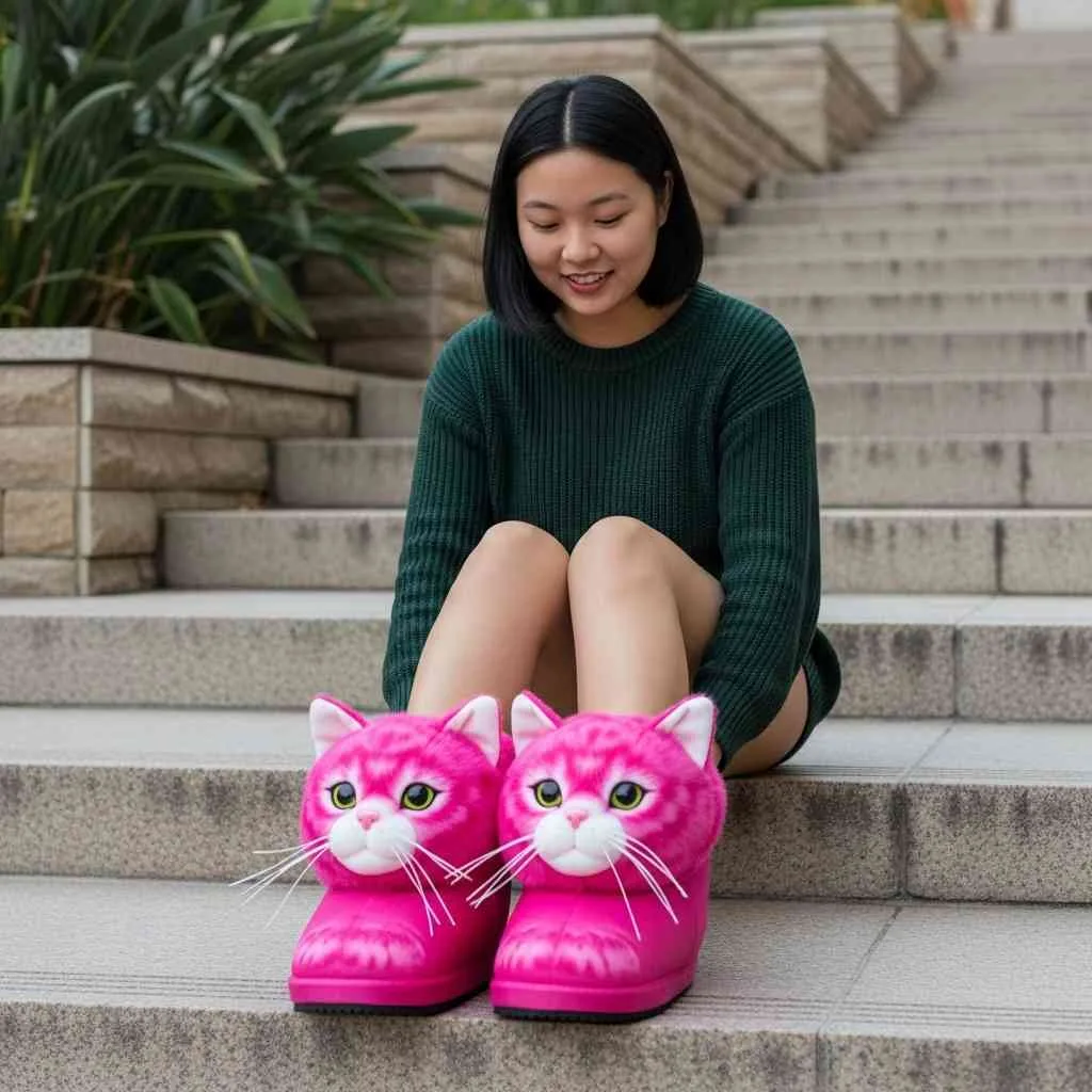 Fluffy Cat Boots for Women Who Love Comfort