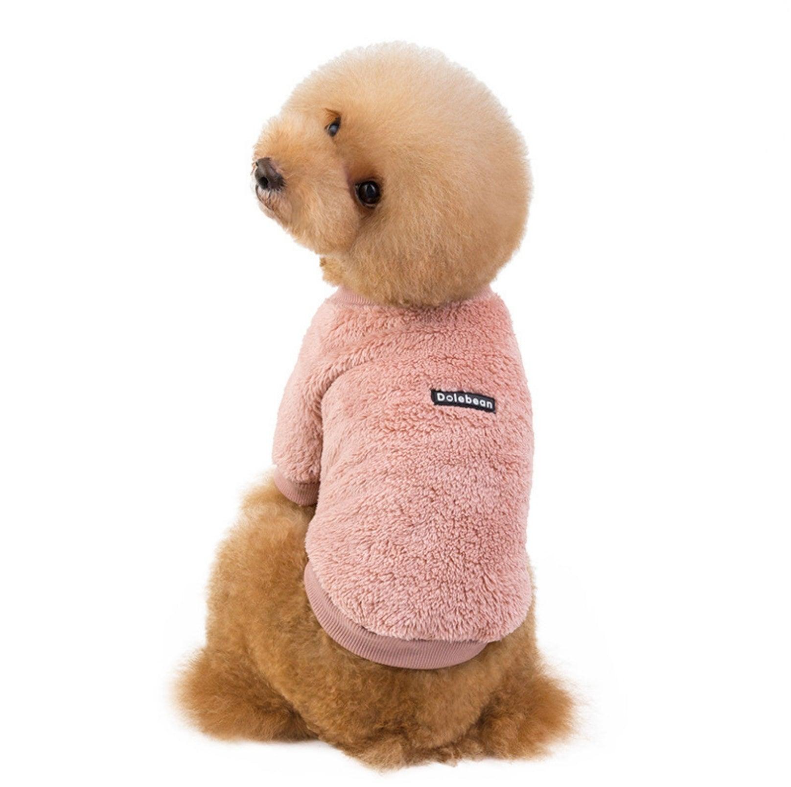 Double-Fleece Crew Neck Dog Sweater