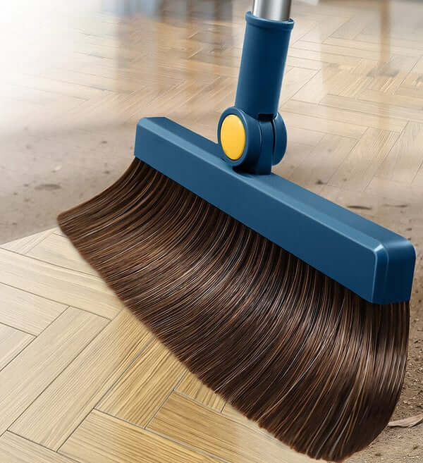 Broom and Windproof Dustpan with Adjustable Handle