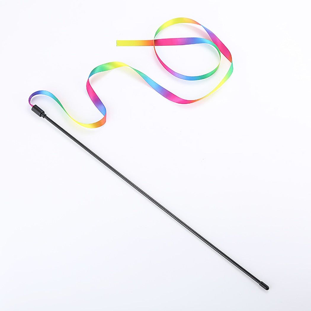 Cute Colorful Rod Teaser Wand For Cats