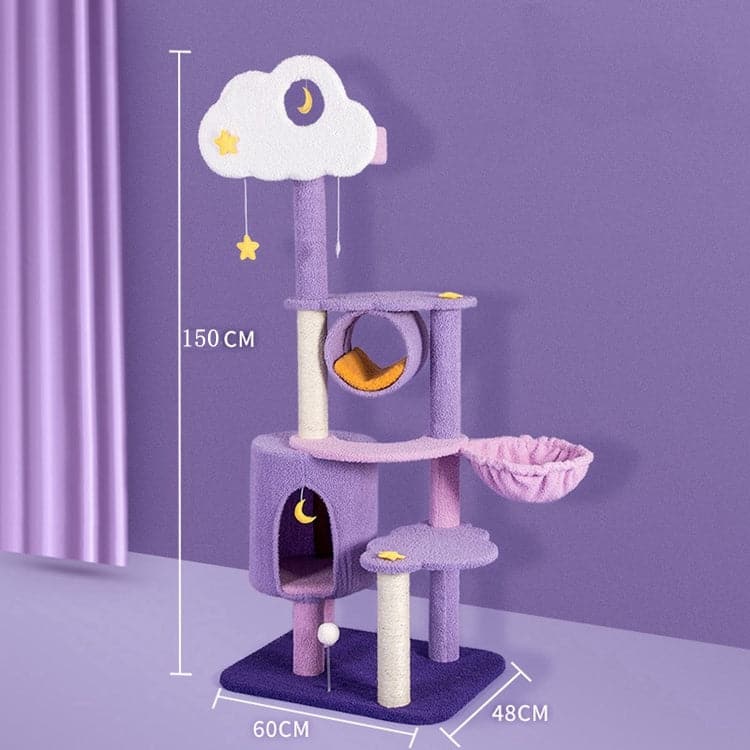 165cm |150cm Dream Cat Scratching Tree – Purple