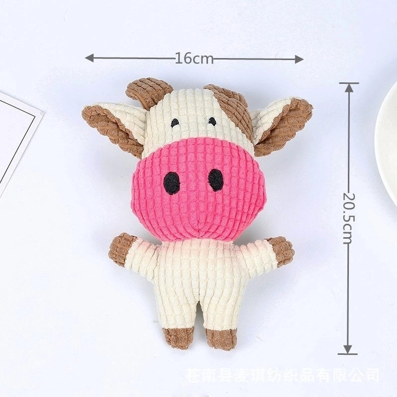 Simple Cartoon Animal Shape Bite-resistant Pet Toy
