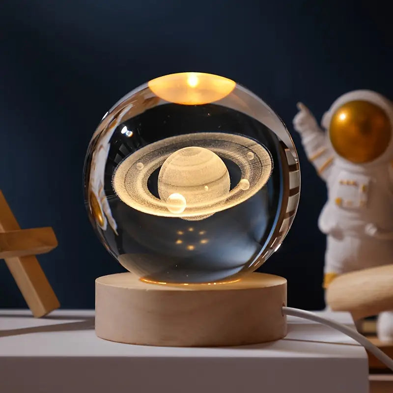 3D Galaxy Crystal Ball Night Lamp.