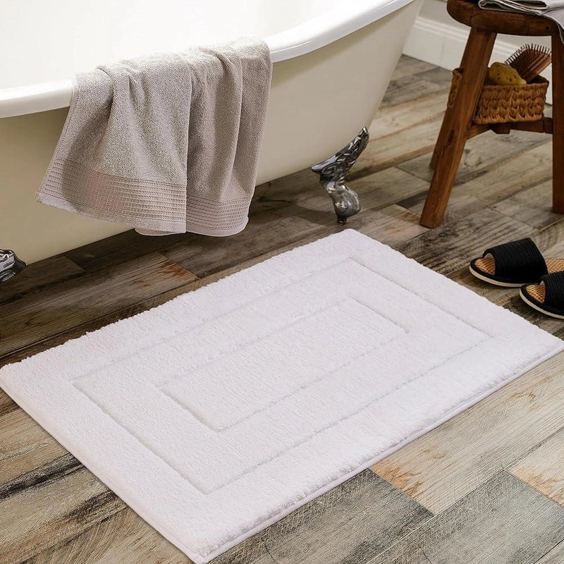 Casual Solid Color Polyester Floor Mat Bathing