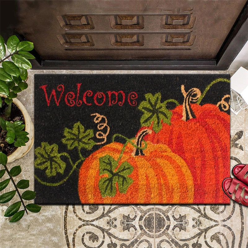 Retro Animal Letter Flower Polyester Carpet Bathing