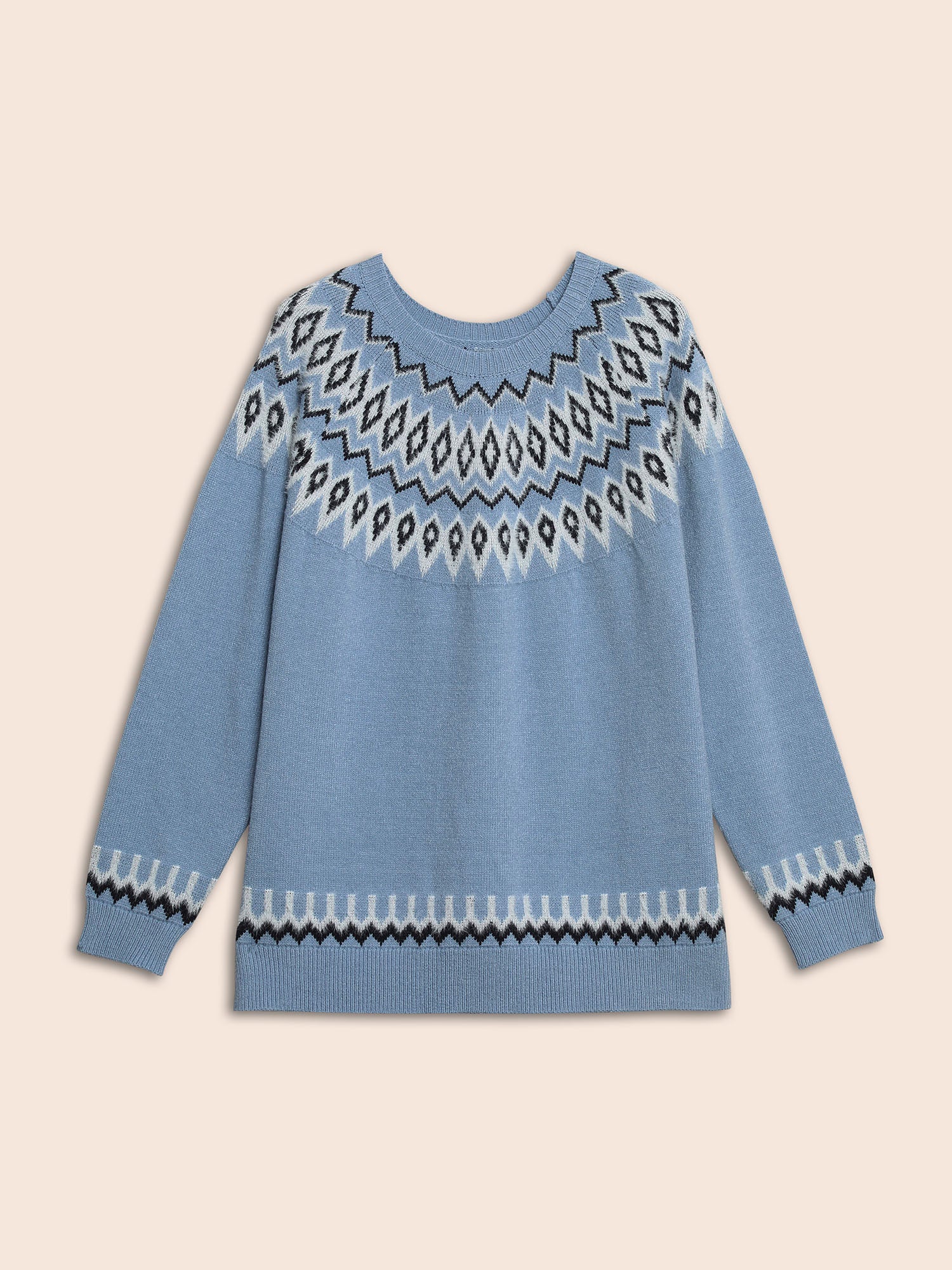 Supersoft Essentials Boho Print Raglan Sleeve Pullover