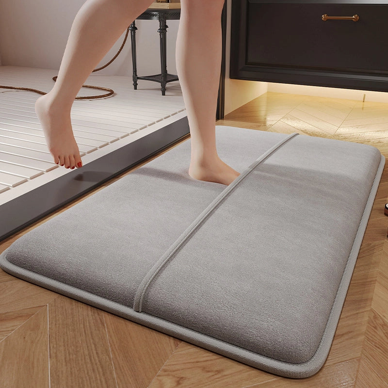 Casual Solid Color Polyester Fiber (polyester) Carpet Bathing