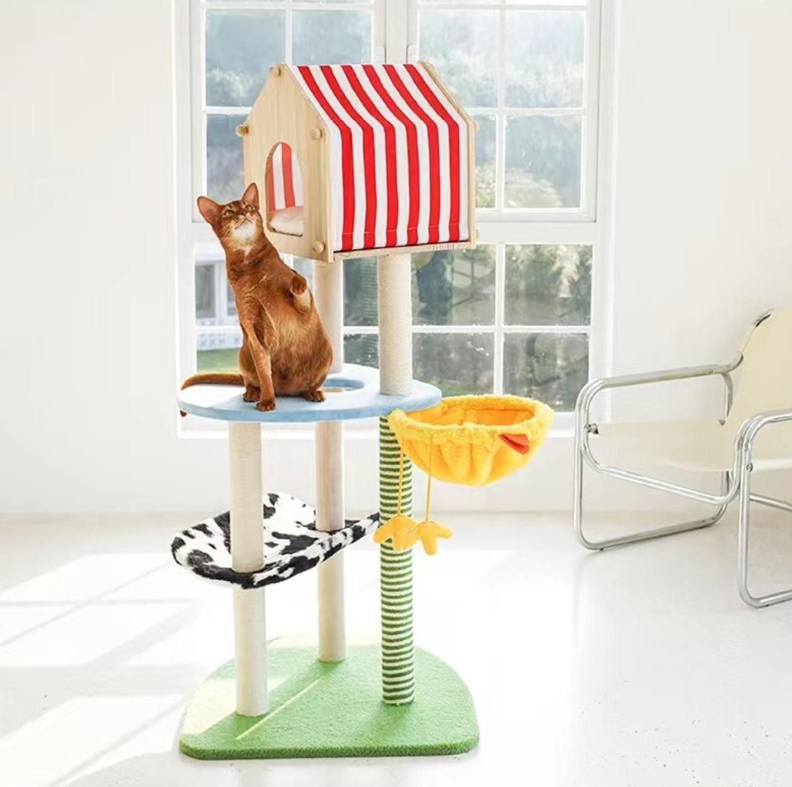 Farm Vibe Cat Tree Climbing Frame With Scratching Posts