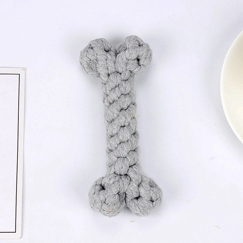 Accessories Bone Shape Woven Cotton Rope Pet Toy