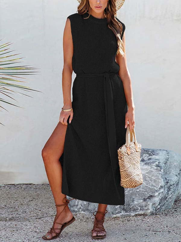 Knitted Split Dress